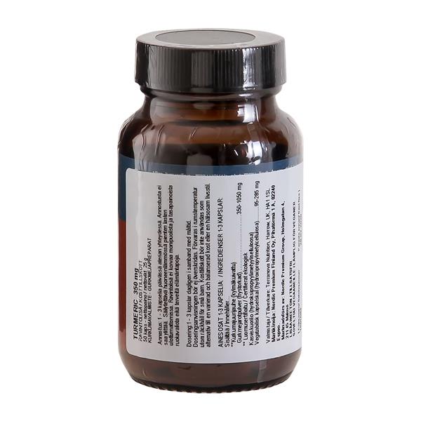 Turmeric 350 mg Terranova 50 kapsler